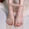 Ultra-Sheer Seamless Black Stockings: Sexy Core-Spun Pantyhose with Invisible One-Line Crotch for Women