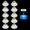 10Pcs Car Interior Indicator Lights Wedge Dashboard Warming Instrument Light T3 LED T4.2 T4.7 Led Bulb Canbus 3030SMD 12V Auto Lamp