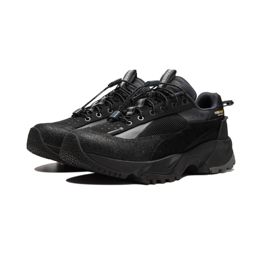 New LiNing CF Hiking Pro Shock Absorbing And Waterproof Low Top Casual Shoes Women's Black AGLU152-4