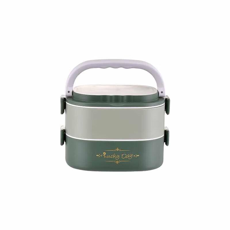 Huihuang 304 Stainless Steel 2-Layer Insulated Bento Box