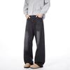 Jeans retrò da uomo, stile autunnale, nuovi pantaloni casual da strada esplosivi, per adolescenti, larghi, dritti e larghi, da uomo.