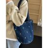 Women Shoulder Bag Large Capacity Denim Tote Bag Fashi Underarm Harajuku Handbag Clutch Bags Simple Female Commuter Bags 2026