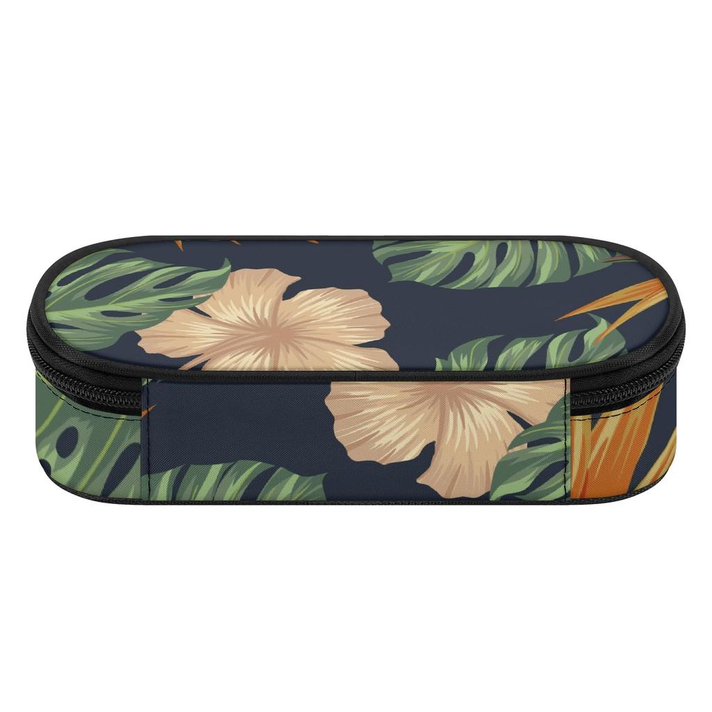 Pen Case Daily Use Strong Polyester Fabric Smooth Zipper with Spacious Main Pocket Mesh Layer and Pen Slot Divider for Boys Girls