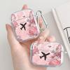 Case For Airpods 2 Pro 1 3 Pro3 Pro2 4 Clear Earphone Cases Cover Airplane Map