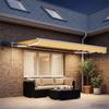 Manual Awning Frame with LEDs Sand 2.5 X 2 M