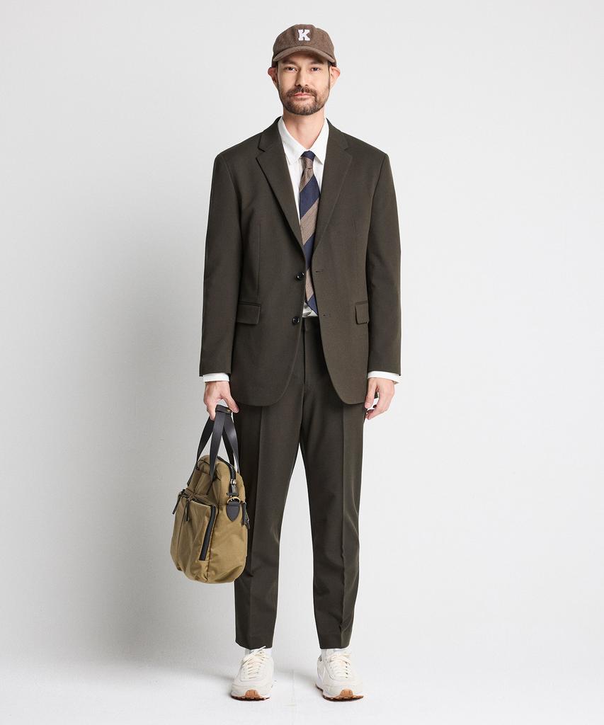 STCO Wool Touch Four-Way Stretch Slacks_Khaki (Tapered Fit)_Sepud73Tsk
