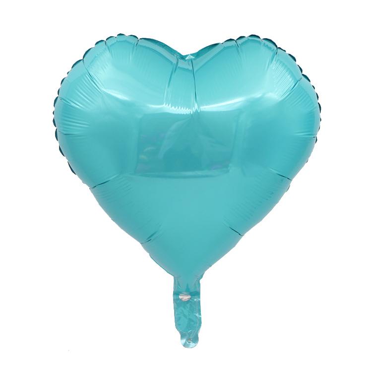 18-inch Heart-shaped Love Aluminum Film Balloons for Wedding and Party Decorations