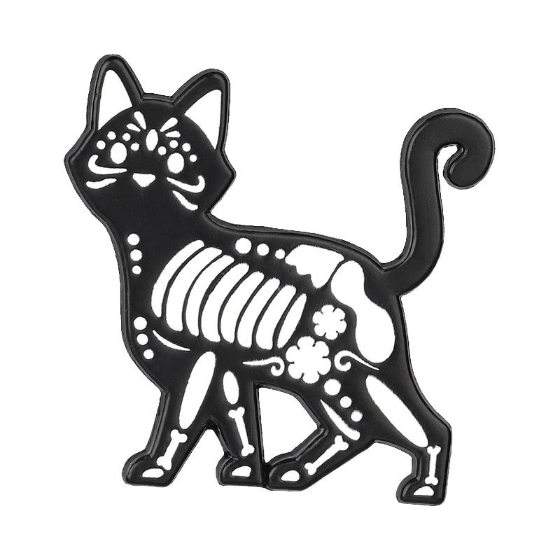 Cutee Black Cat Enamel Pins Cartoon Kitten Void Loading Kawaii Animal Brooches Lapel Backpack Badge Jewelry Gifts for Friends