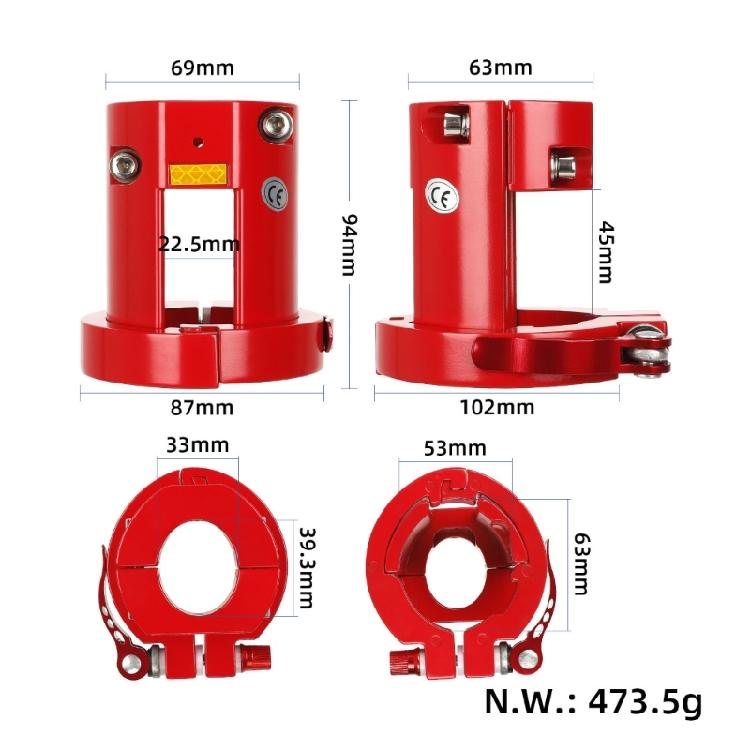 Mehrzweck-Scooter-Halterungen Sichere Verriegelung Hohe Festigkeit Scooter-Halterung für den täglichen Pendelverkehr