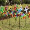 Yard Lawn Decor Garden Windmill Plastic Outdoor Windmill Durable Animal Bicycle Wind Spinner