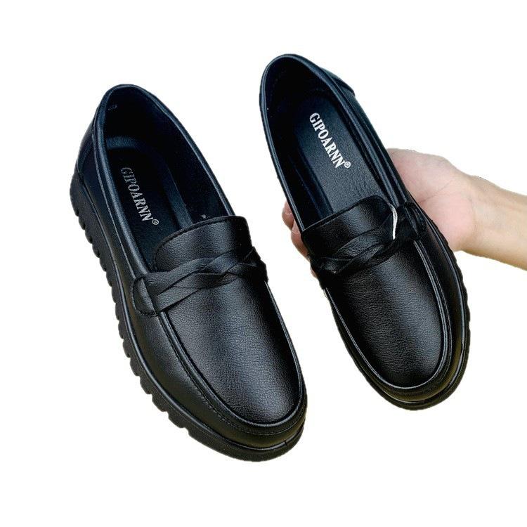 Small leather shoes, soft leather and soft soles, new autumn British style retro