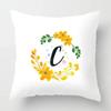 Nordic Fall Home Decor Autumn Throw Pillow Case Sofa Cushion Cover Modern  Letter