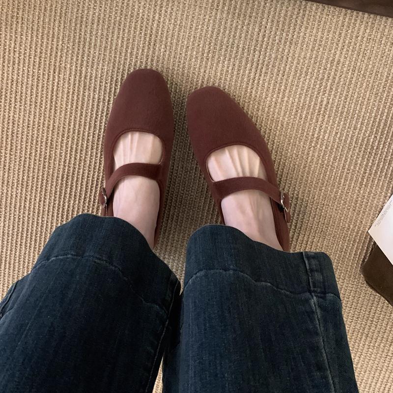 Fashion SUOJIALUN 2025 Autumn New Flat Heel Women Mary Jane Shoes Round Toe Shallow Slip On Single Shoes Outdoor Dress Boat Shoes