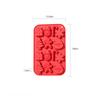 Christmas Tree Silicone Cake Mold DIY Snowman Gingerbread Man Santa Claus Chocolate Jelly Pudding Mold Cake Accessories