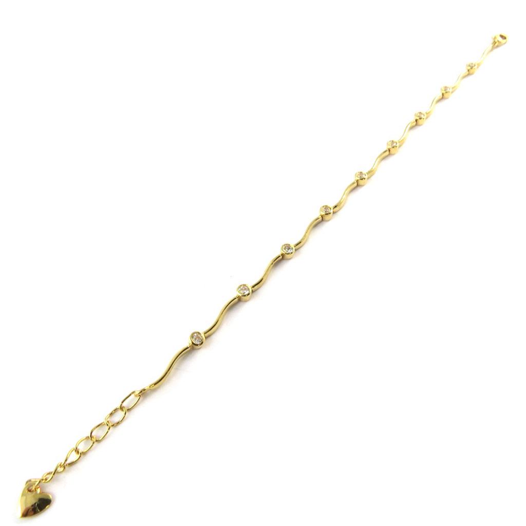Les Trésors De Lily [E9207] - White Gold Plated Bracelet 'Fireflies'
