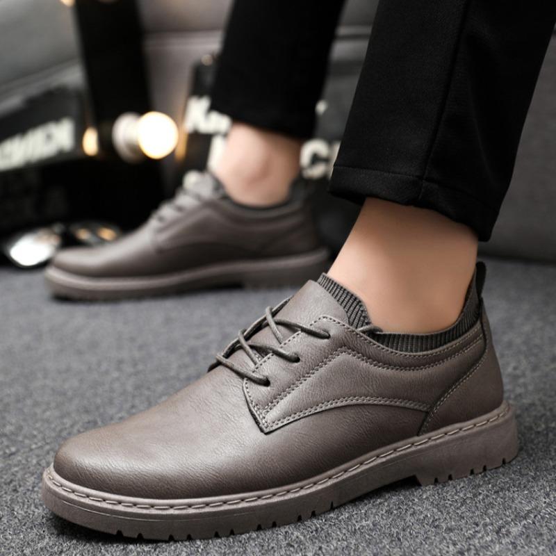 Men Casual Leather Shoes Brand Business Shoes Soft Sole Non-slip Driving Shoes Men Comfortable Loafers Fashion Formal Dress Shoe