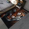 Fierce Tiger Printed Carpet for Living Room or Bedroom, Animal Design Suitable for Use As an Anti-slip for Living Room Bedroom Sofas