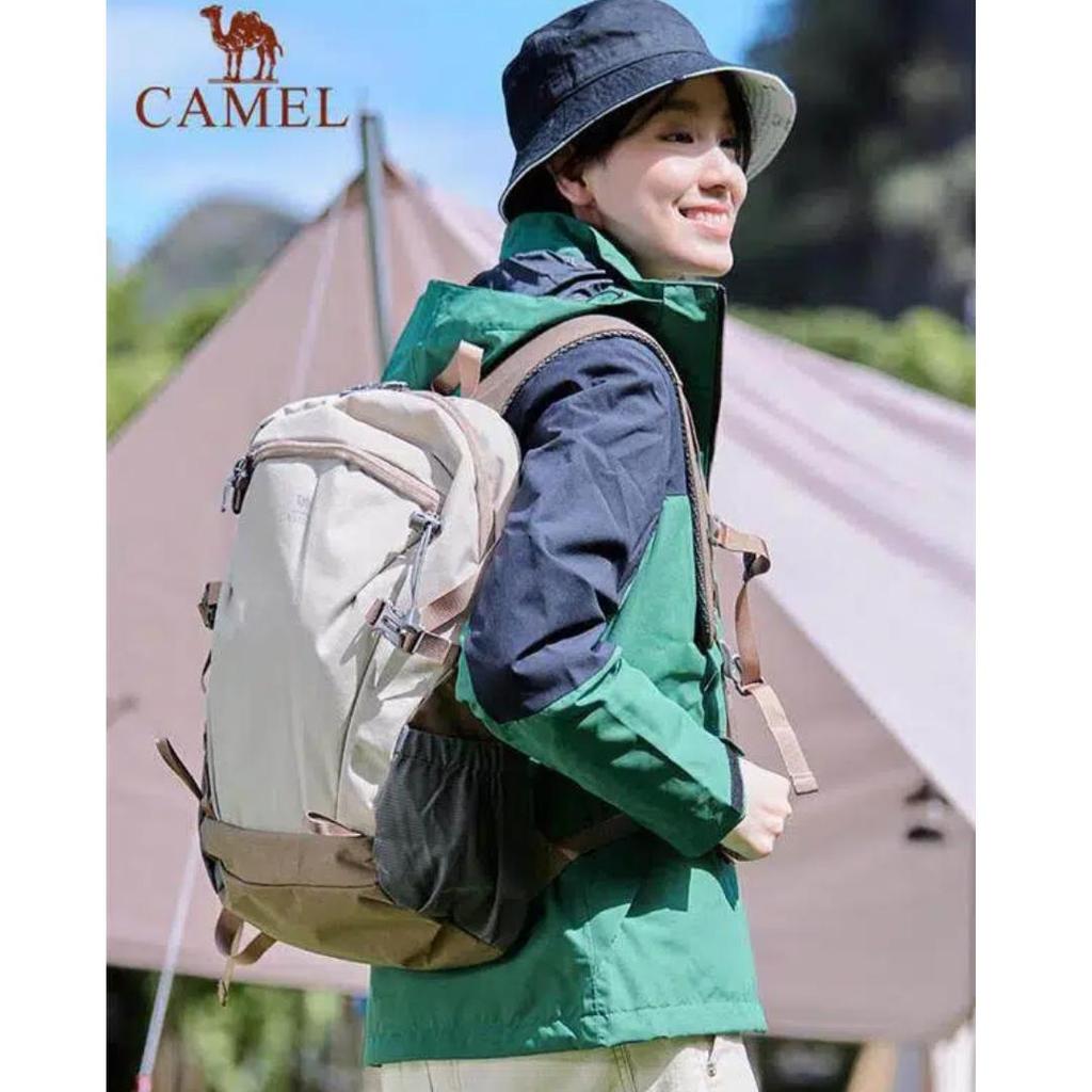 Camel Backpack, Water-Resistant Travel Bag, Lightweight, Hiking And Mountaineering, 19L, 29*13*47.5cm