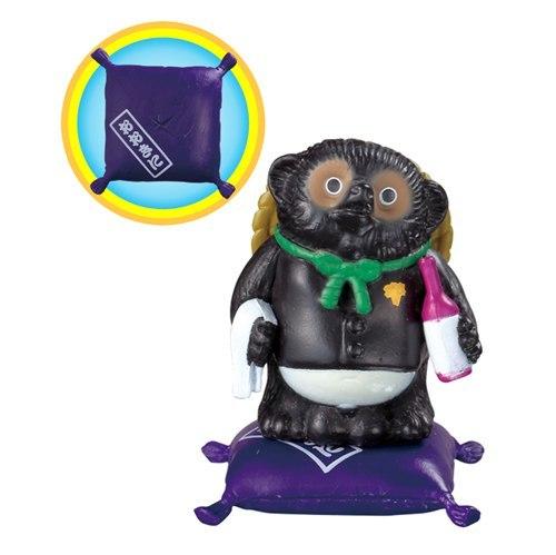 BANDAI Oeuf en Capsule Kansai Mignon et Style Japonais Formes Changeantes Statue Tanuki Statue de la Liberté et Renard Raton Laveur