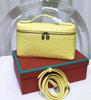 Top layer cowhide L19 ostrich pattern lunch box bag gigi same leather women's bag handbag simple shoulder crossbody bag