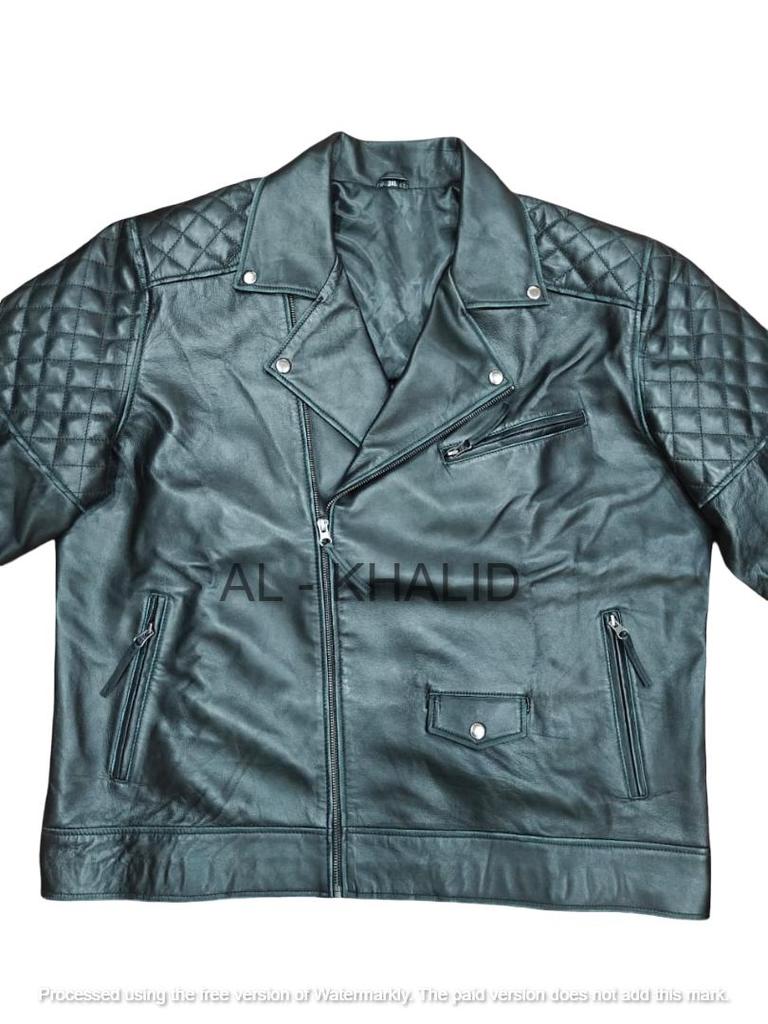 New Men Jacket Black Leather Handmade Genuine Lambskin Stylish Motorcycle Soft