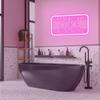 Please Don't Do Coke in the Bathroom 3D Engraved Neon Light Pink LED Neon Sign for Art Wall Decor Birthday Christmas Gift
