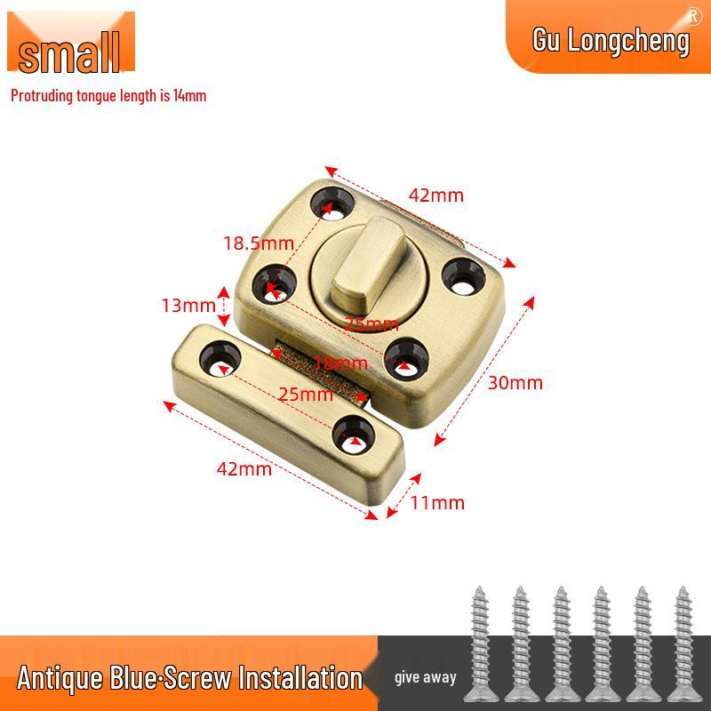 Uniwersalny Zamek Zasuwkowy do Sypialni: Wewnętrzny blokad bezpieczeństwa typu pin dla ochrony przed kradzieżą