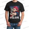 Anime Jujutsu Kaisen Yuji Itadori T Shirts Men Women Short Sleeve Harajuku T-shirts Yuji Itadori Retro Round Neck Y2K Tops Tees