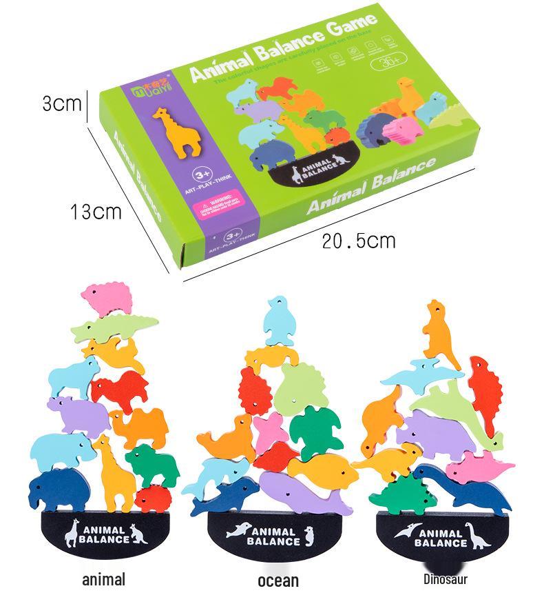 Animal Balance Stacking Blocks: Early Education Parent-Child Game