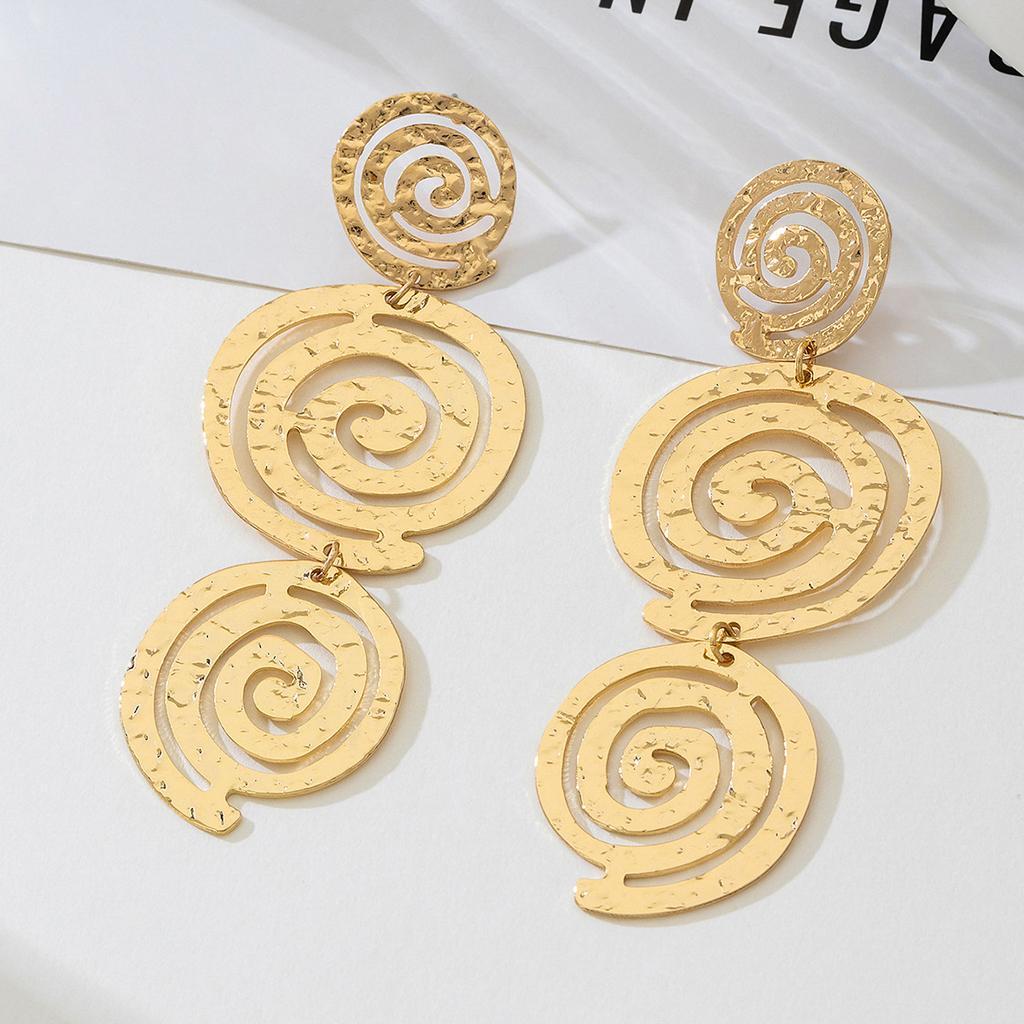 1 Set of Creative Design Spiral Sunflower Open Female Ring Bracelet Set