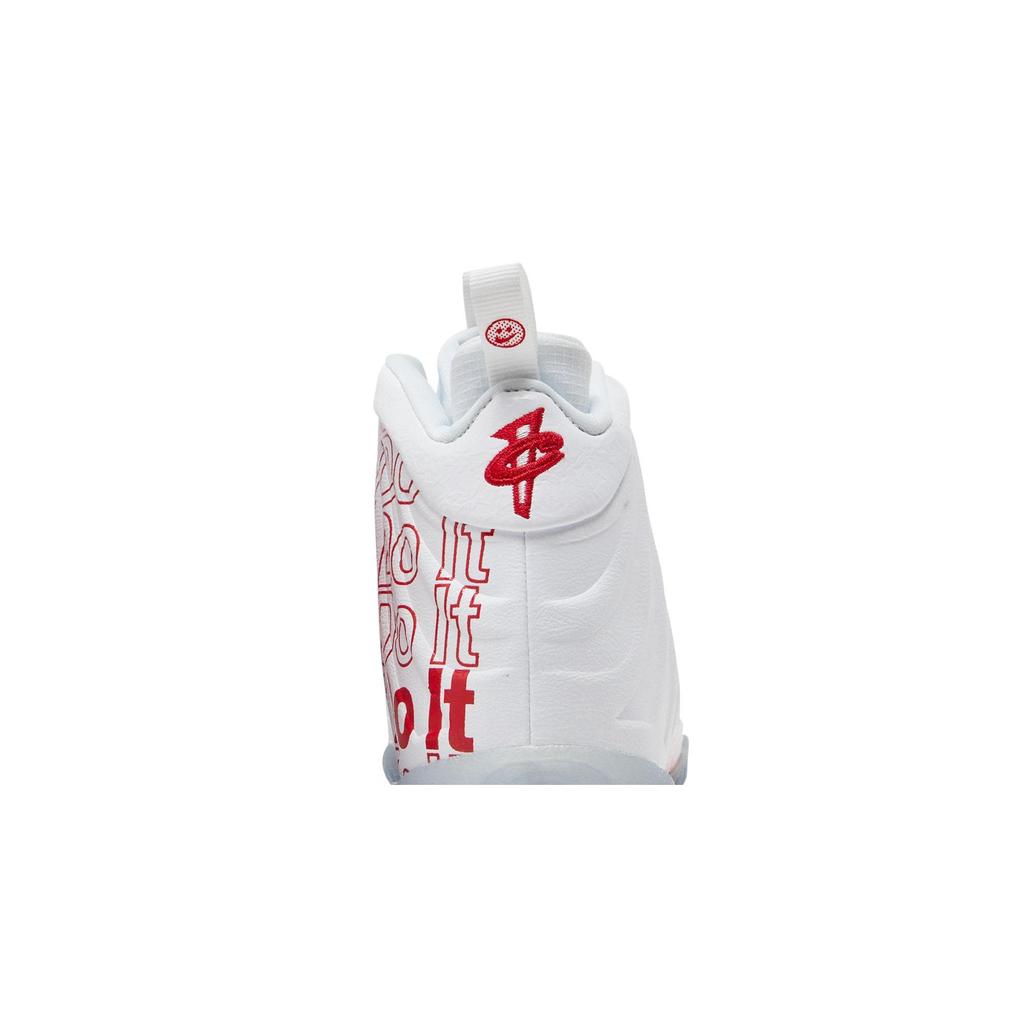 Nike Lil Posite One PreSchool 'Thank You Plastic Bag' (Unisex) White / White / University Red Kids' Basketball Shoes CU1055 100