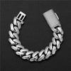 Hip Hop Bling CZ Jewelry High Polished Stainless Steel Cuban Link Chain 20mm Heavy Thick Chunky Cuban Chain Necklace for Men