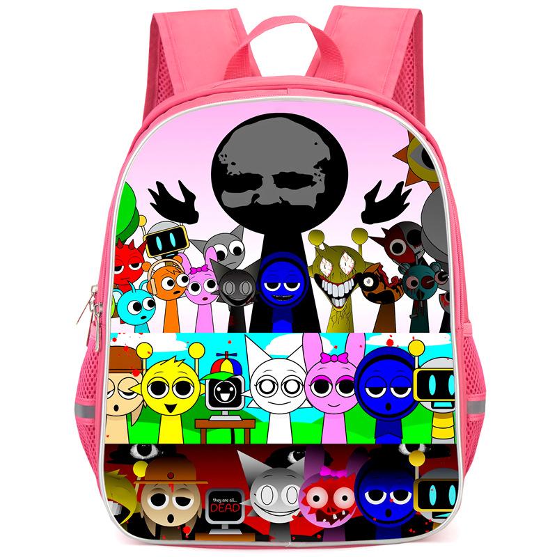 Rhythm Box Sprunki Hra Anime Batoh Studentský Školní Taška Počítačová Taška