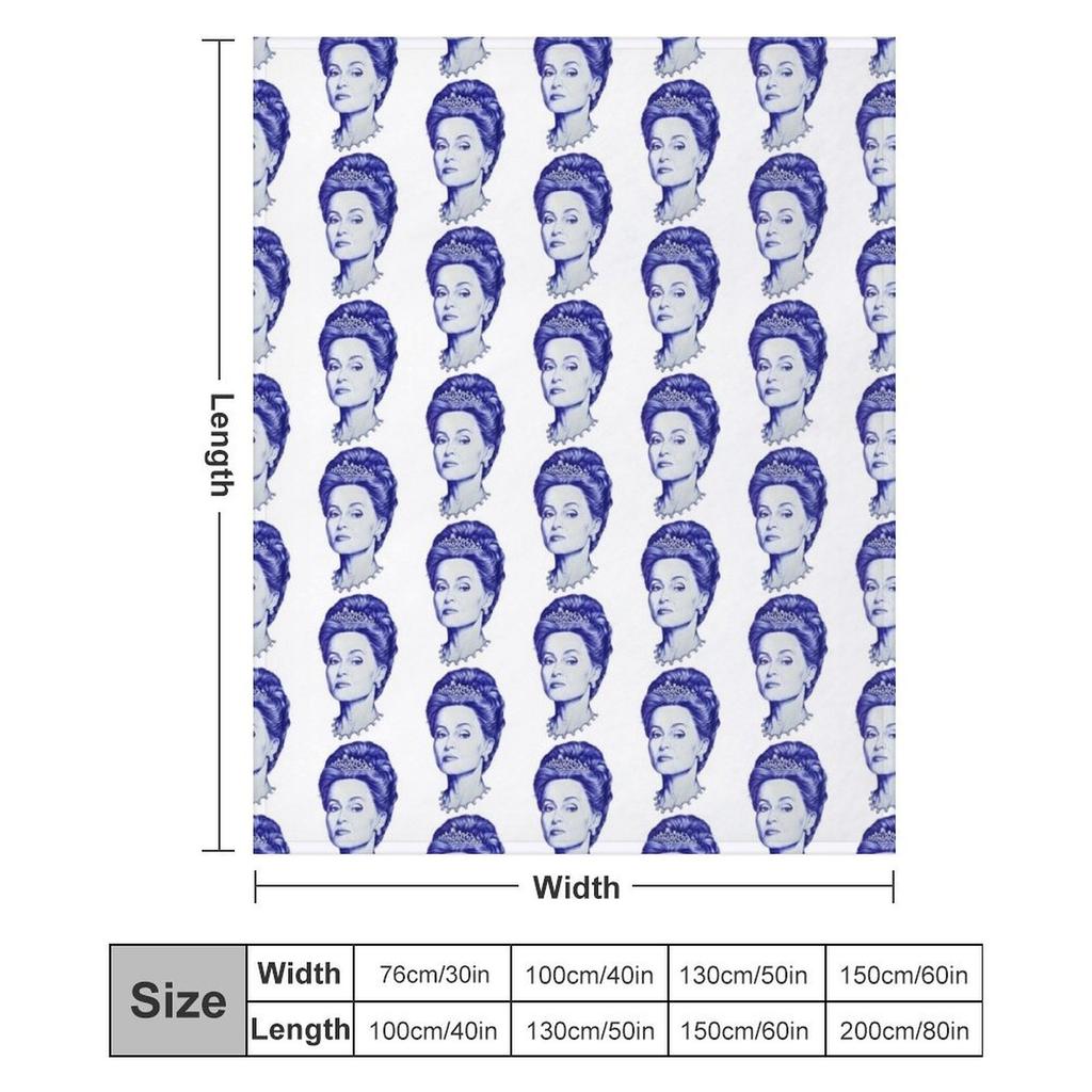 Princess Margaret from the Crown Throw Blanket Cozy Throw Blanket Birthday Gift for Him Her