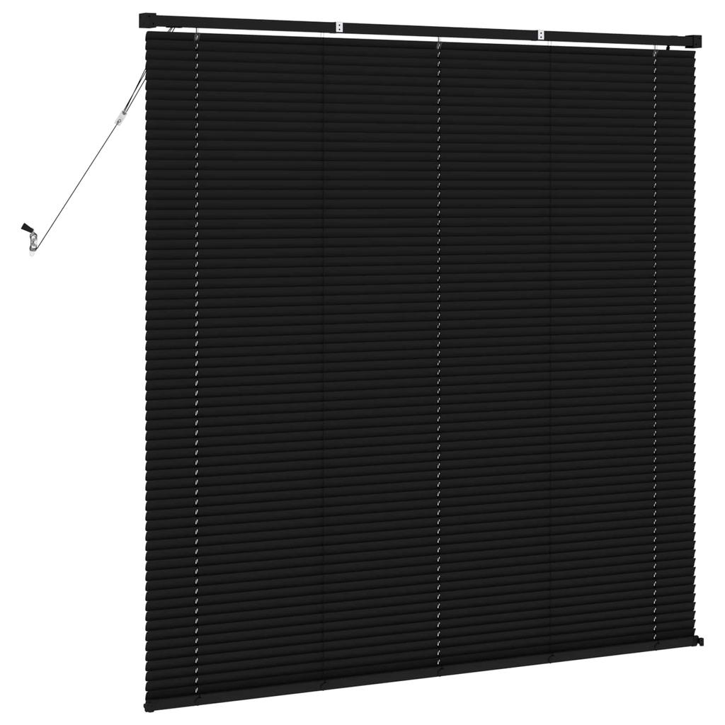 Black Venetian Blind 150 x 140 cm 25 mm PVC