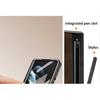 Leather Bracket Pen Slot With Stylus Case For Samsung Galaxy Z Fold7 6 5 4 Glass Screen Hinge Protection Cover For Z Fold 6 Slim