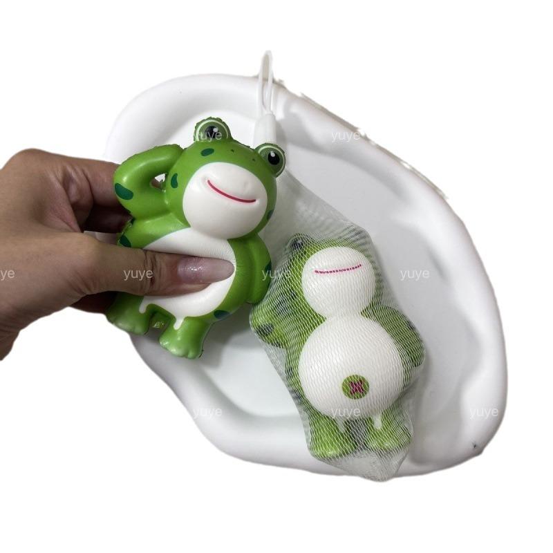 Decompression Artifact Salute Frog Toy Slow Rebound Ornament Doll Cute Doll Pinch Music Children's Toy