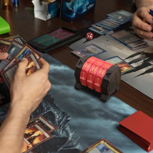 MTG Life Counter Wheel Health Tracker, Gradient Game Counter, Board Game Compatible, Tabletop Game, Magic Card Game Accessories, CCG Creature Status (