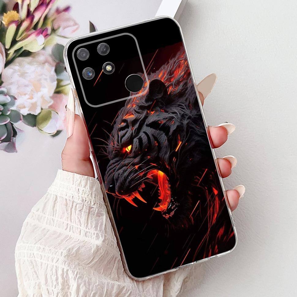 Soft Full RMX3430 Protective Cover For Realme Narzo 50A Casing Cat Pattern For Realme Narzo 50A Narzo50A Silicone Covers Case