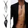 Tooth Wolf Shape Pendant Necklace Transparent Solid Color Decoration Jewelry