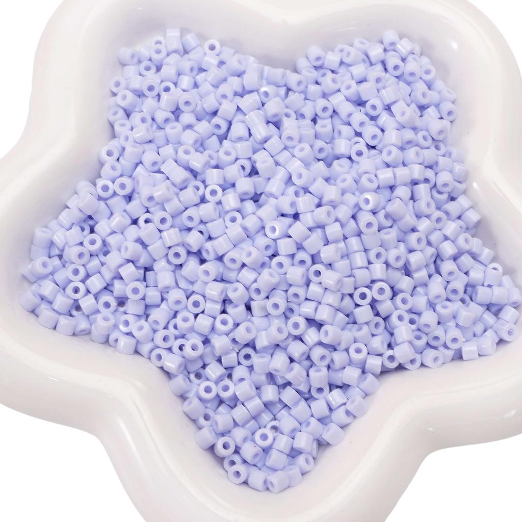 300pcs 4mm Acrylic Short Tube Beads Solid Color Seed Beads Accessories For DIY Jewelry Making