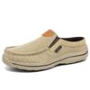 Summer loafers large size casual men's shoes light foot cover half drag outside wear one pedal driving lazy shoes men