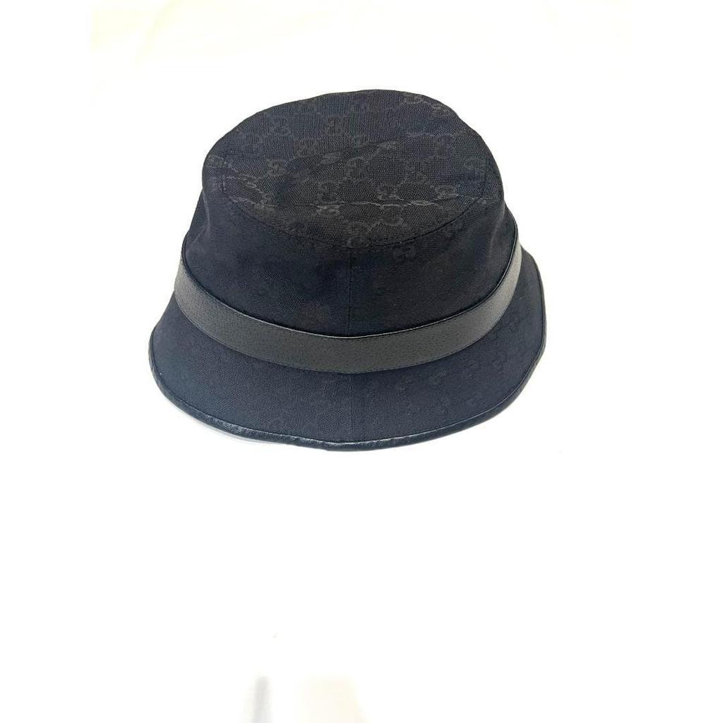 Used [Good Condition] GUCCI GG Canvas Hat M 576587 Black