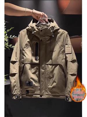 Men's Two-Cotton Hooded Jacket – Versatile Autumn-Style Windbreaker 2026 Fashion