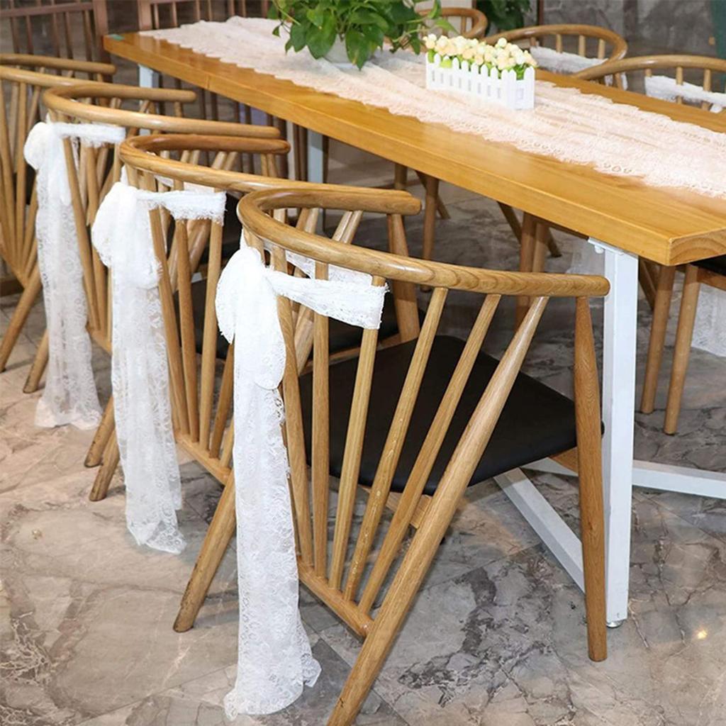 White Lace Table Runner Vintage Rustic Table Runner for Wedding Bridal Shower Baby Shower Party Decorations