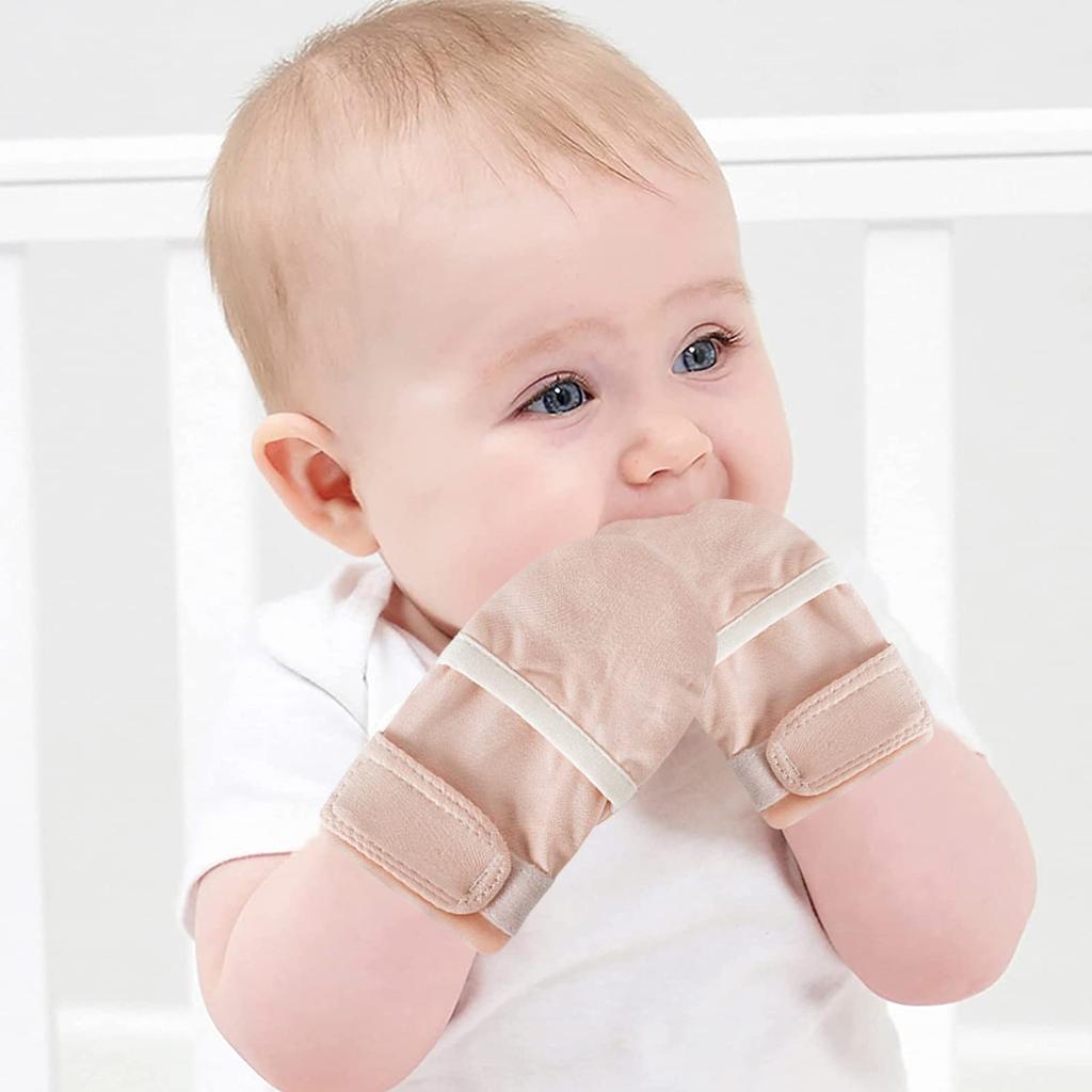 Afindern Mittens for Babies Soft and Solid Perfect for Hospital and Cold Perfect as a Baby Gift or Gift for All 3 Colors Anti-Scratch (0-3 Months),