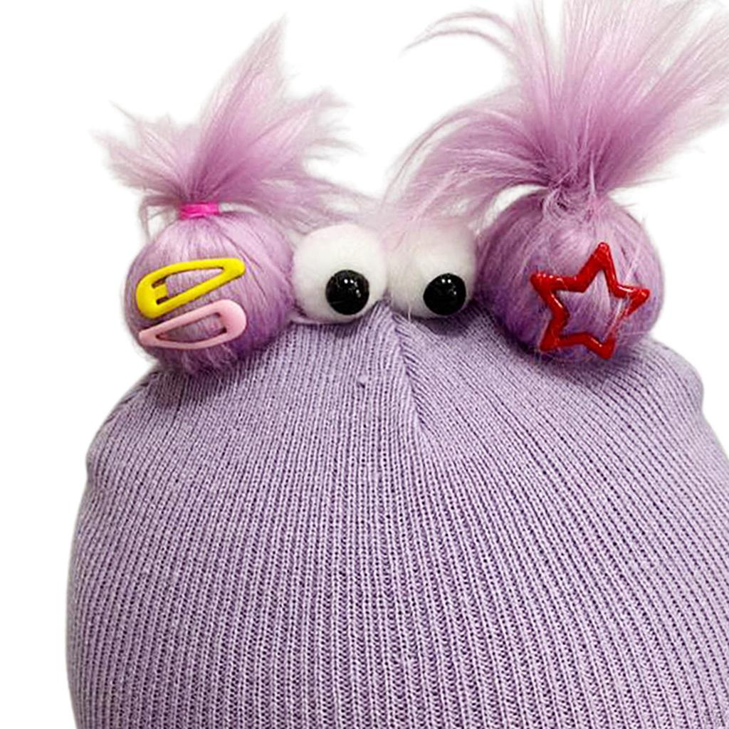 Cartoon-Themed Ski Helmet Decoration and Warm Covering