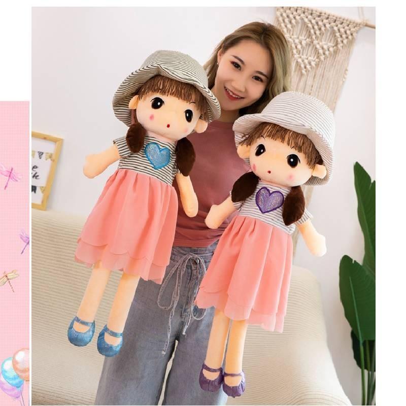 Adorable Sweetheart Fairy Plush Doll Soft Crystal Velvet Stuffed Toy Large Size