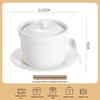 Ceramic Double-Boiler Stew Pot with Lid