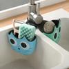 Cute Cat-Shaped Sink Caddy with Drainage - Kitchen & Bathroom Organizer for Sponges, Utensils, and Personal Care Items